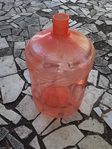 galão de 20 litros - validade antiga - old - para filtro de água - transparente 20L