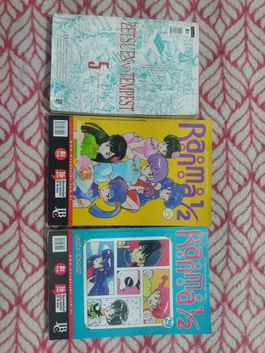 Mangás Ranma ½ e Zetsuen no Tempest - Originais - Bom Estado