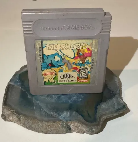 Cartucho do jogo The Smurfs game boy