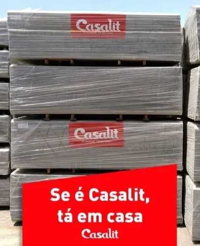 Telha de fibrocimento impermealizada casalit 2.44x1.10 5mm