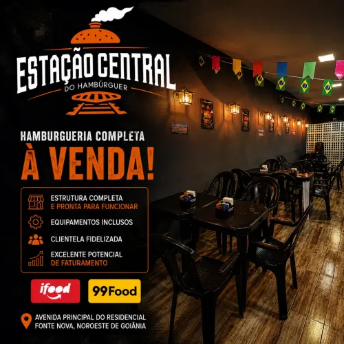 Oportunidade! Hamburgueria Completa em Avenida Principal