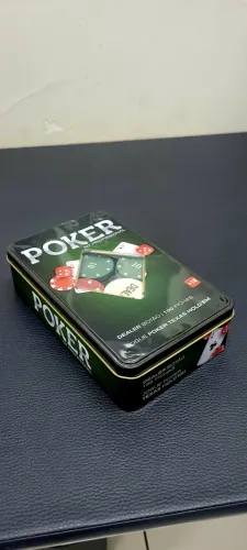 Poder Kit Profissional 100 fichas + botão Dealer
