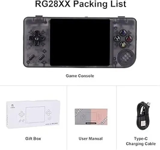 Anbernic rg28xx console de jogos portátil 2.83 "tela ips 3100mah bateria com HDMI
