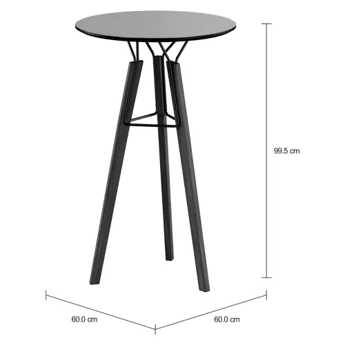 Mesa alta redonda 60 cm Ovni