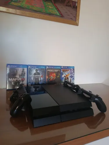 PS4 FAT BLACK PIANO 500 GB | ESTADO DE NOVO !