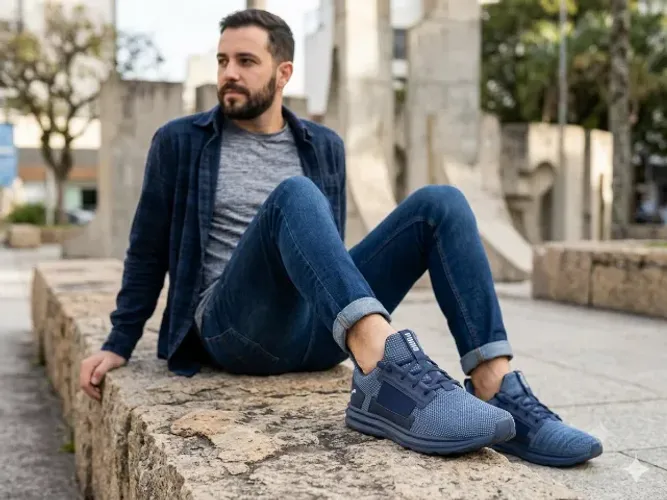 Tênis Puma Enzo Street Knit BDP Azul - Tam. 44 (US 12)