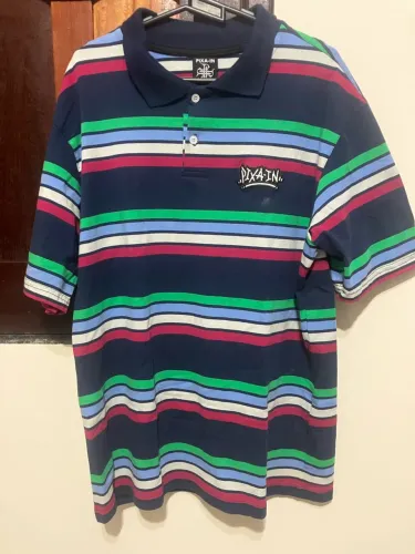 Camisa polo listrada PIXAIN Hip Hop Wear
