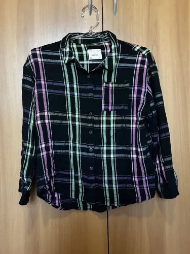 Blusa xadrez feminina tamanho 11/12