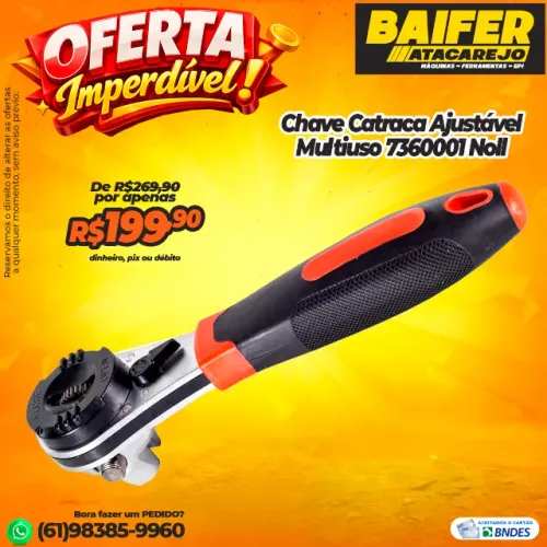 Chave Catraca Ajustável Multiuso 7360001 Noll *1662