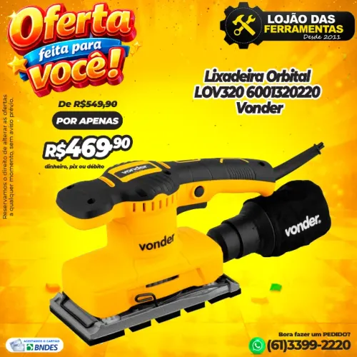 Lixadeira Orbital LOV320 6001320220 Vonder