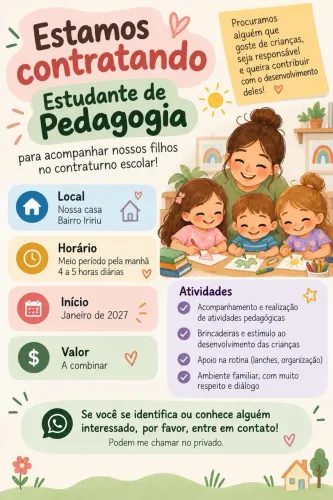 Estudante de pedagogia