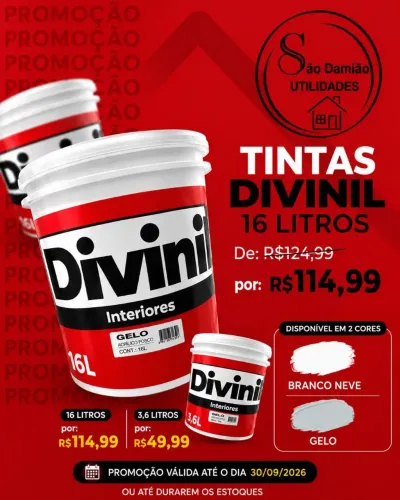 Tinta divinil 16litros 