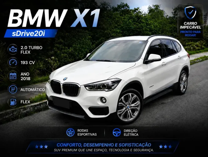 BMW X1 Sdrive 20I X-line 2.0 TB Active Flex 2018