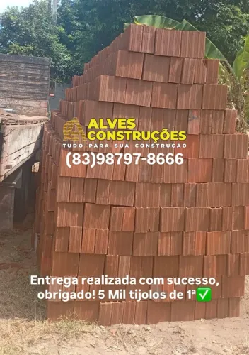 TIJOLO DE QUALIDADE COM ENTREGA RÁPIDA!