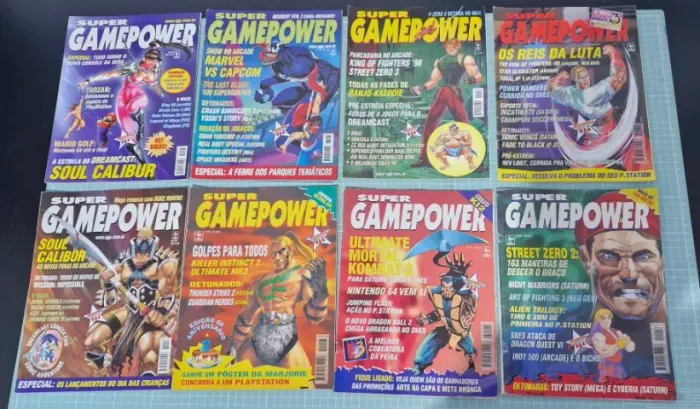 Lote Revistas Super GamePower - 8 Edições Originais - Anos 90