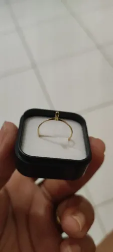 Anel solitário em ouro 18k