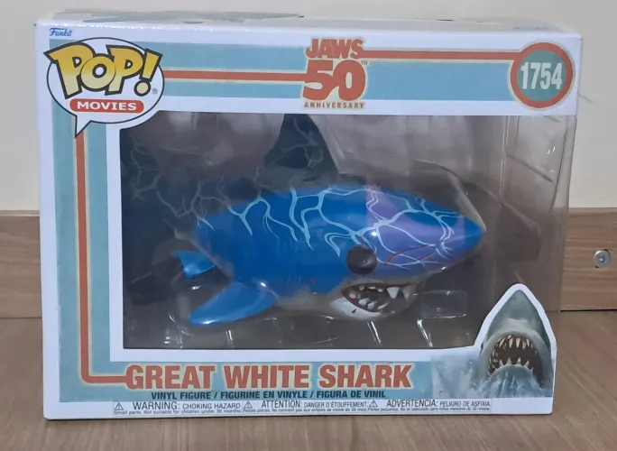 Funko Pop! Great White Shark 1754 Jaws Tubarão Branco