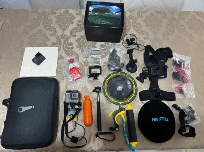 GoPro HERO5 Black 4K + Kit Completo de Acessórios + Dome Surf