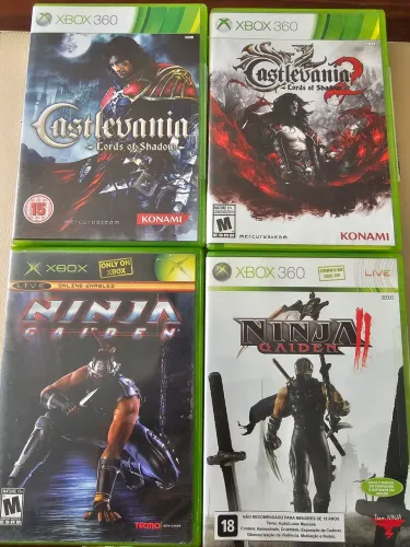 Kit com 4 jogos xbox 360 originais