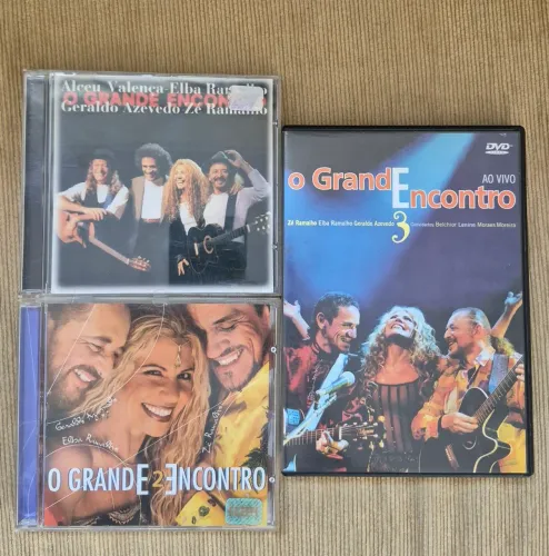 Box CD e DVD - O Grande Encontro - Zé Ramalho / Elba Ramalho / Geraldo Azevedo / Alceu etc