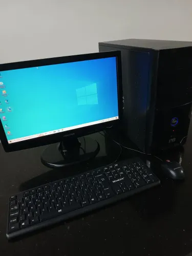 Computador completo Intel core i3 3.3Ghz 2TH 4GB SSD Monitor Led 19" teclado mouse e Wifi