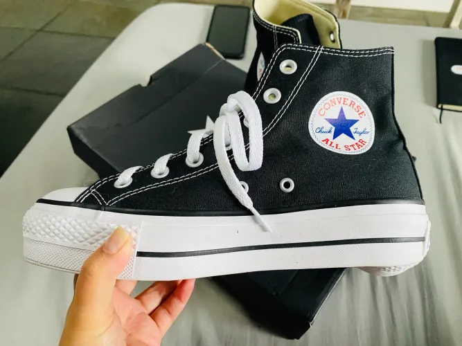 All Star Converse Chuck Taylor Lift - Tamanho 36 - Preto