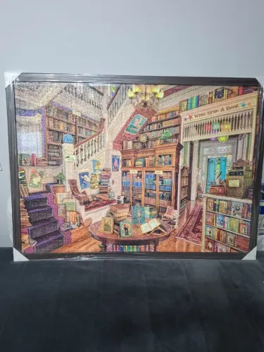 Quadro quebra cabeça 5.000 peças - Biblioteca