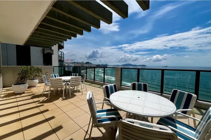 Apartamento a venda Guarujá/SP Cobertura Penthouse Frente Total para Mar Belíssima Vista 5