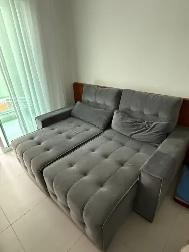 Sofá retrátil sem caixa