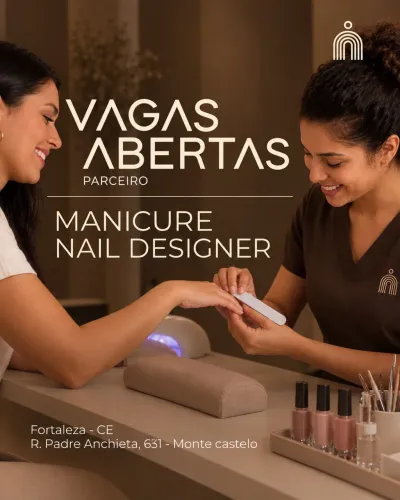 Vaga para manicure e nail design