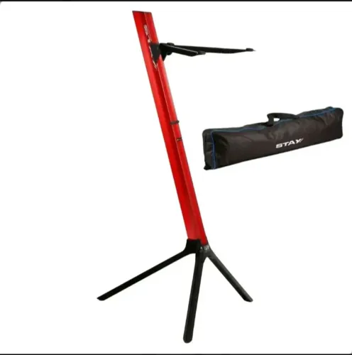 Suporte Teclado Musical Estante Slim 1100 1 Base C/ Bag Stay Cor Vermelho