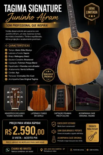 Violão Tagima Signature Juninho Afram 