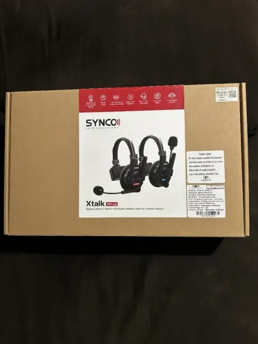Intercomunicador Headset Synco X-talk Xpro 2 Comunicação para Filmagem, Eventos, L