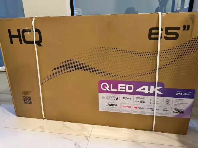 Smart TV HQ QLED 65 Polegadas 4K Dolby Audio Wi-Fi
