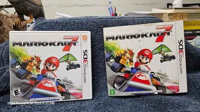 Mario Kart 7 Nintendo 3ds Com Luva Semi Novo VER1