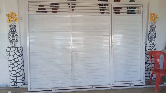 Portão Garagem Alumínio Branco