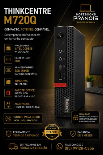 Mini cpu Lenovo thinkcentre I5 9ª geração