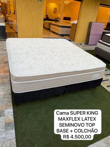 Cama box King Size MAXFLEX LÁTEX SEMINOVO- ENTREGO