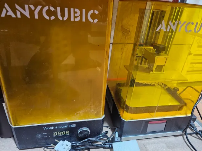 Impressora 3d anycubic mono x + wash cure + 13 litros resina.