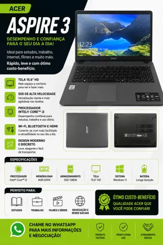 Notebook Acer Aspire 3