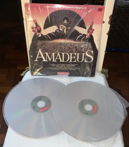 LaserDisc LD Amadeus duplo raridade Ótimo estado