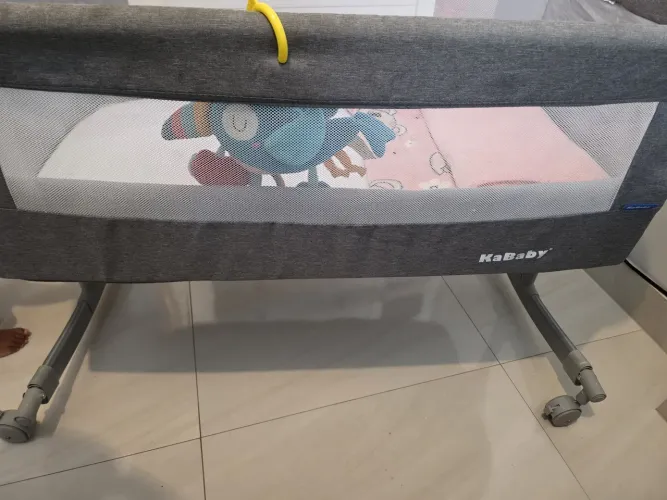 Berço Portátil Co-Bed KaBaby Acopla na Cama (Cinza)