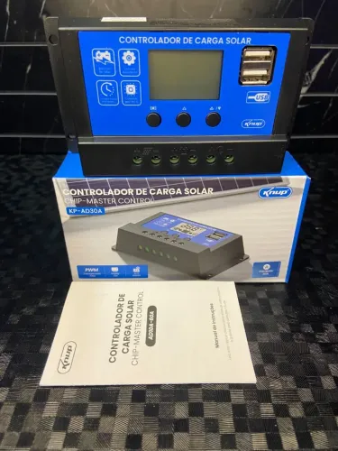 Controlador de Carga Solar PWM Knup KP-AD30A - 30A