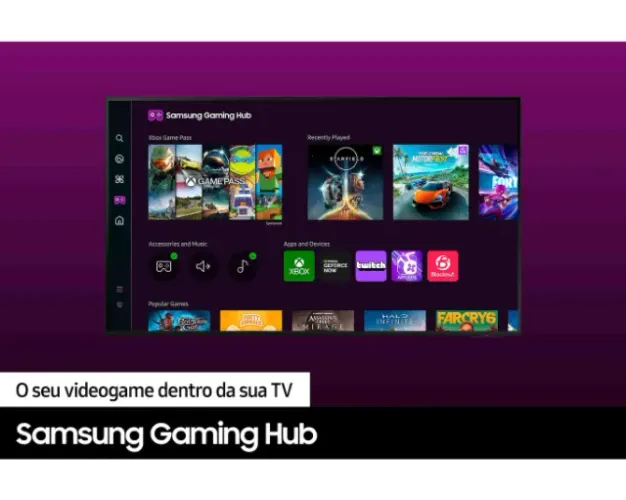 Smart TV Samsung 75? Crystal UHD 4K - Série DU8000 - Nova Lacrada