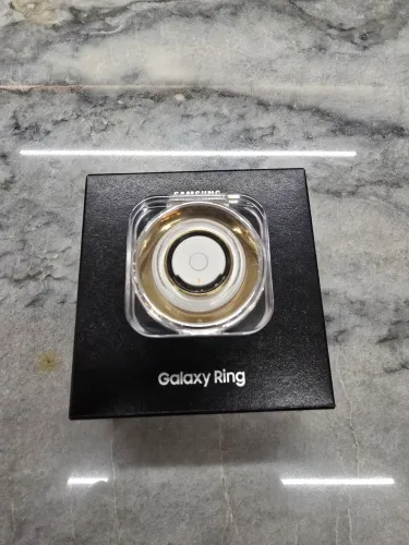 Galaxy Ring Samsung Original Tam. 9 Gold - Novo (Apenas Aberto para Teste)