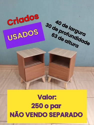 Criados USADOS 250 o par - bem conservados