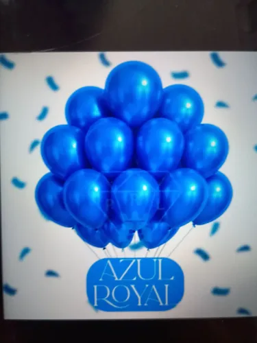 Balão metalizado azul