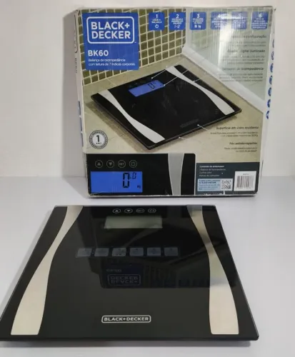 BALANÇA BIOIMPEDÂNCIA BLACK DECKER BK60