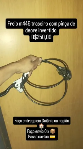 FREIO SHIMANO M446 INVERTIDO COM PINÇA DEORE