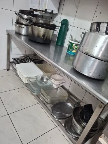 Bancada de inox para restaurante! 